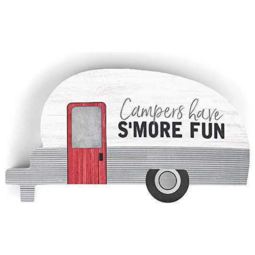 Campers Have S&#39;more Fun Trailer Gris 5 X 2,75 Placa...