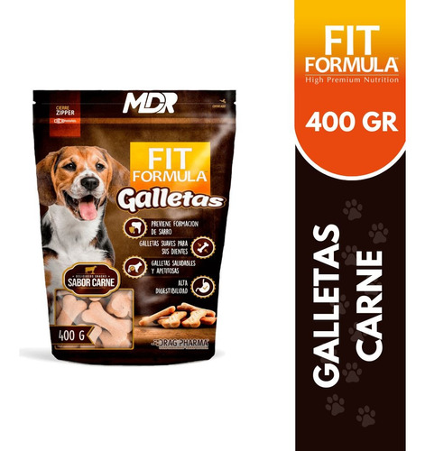 Fit Formula Galletas Carne 400gr X3 Und | Mdr