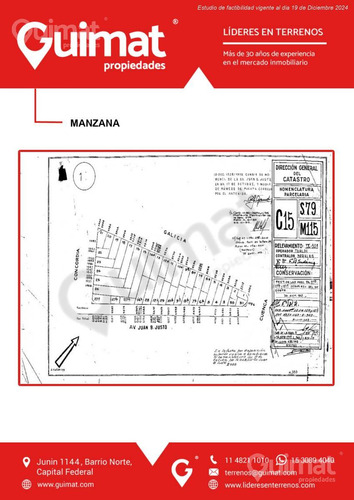 Excelente Terreno Juan B. Justo Esquina Concordia - Lideres En Terrenos