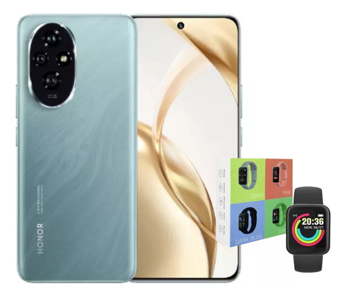Honor Number Series Honor 200 Dual Sim 512 Gb Verde Esmeralda 12 Gb Ram + Smartwatch Macaron
