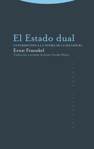 Libro El Estado Dual - Fraenkel, Ernst