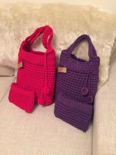 Cartera Bolso Neceser Tejido Artesanal Abanic