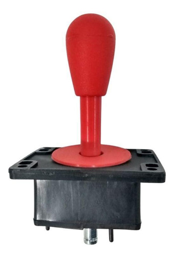 Joystick Vermelho Com Micro - Electromatic 90x75mm