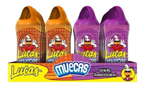 Lucas Muecas 20 Pzs Dulce Sabor Mango Y Chamoy 