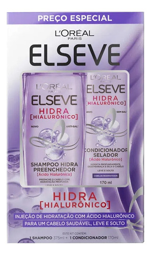 Shampoo + Acondicionador Elvive Hidra Hialuronico
