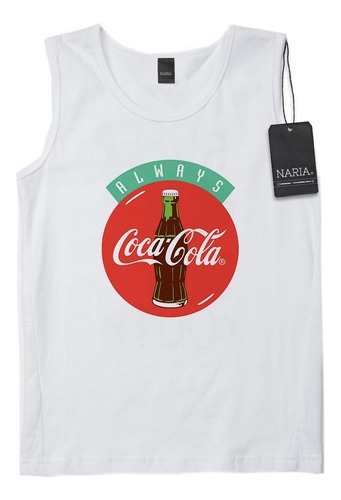 Musculosa Niño Coca Cola Dibujo Art Logo - Maco1