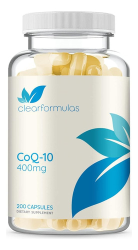 Coq10 400mg 200 Capsulas Clearformulas Productor De Energia