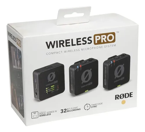 Microfone/gravador Rode Wireless Pro Duplo Lapela Sem Fio