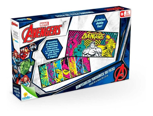 Rompecabezas X 180 Piezas Avengers Juego De Mesa Ronda