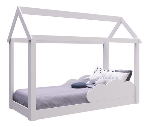 Cama Mini Casinha Montessoriana Infantil Branca Para Colchão 150 x 70cm