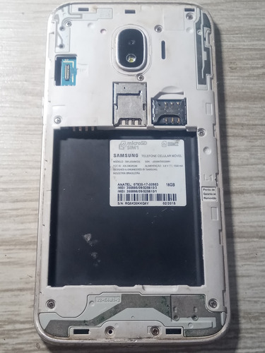 Samsung Galaxy J2 Pro (2018) 16 Gb Troca Fpc S/ Bateria J250 Ouro (Usado)