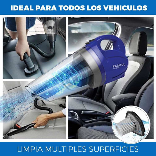 Imagen 2 de 7 de Aspiradora Para Auto Con Accesorios 12v 150w