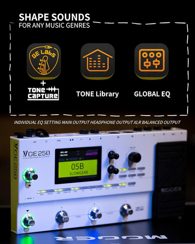 Procesador Multiefectos Mooer Ge250 Con Fx Loop, Tone Ca...