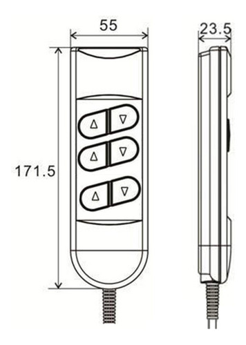 Controlador De Sillones Reclinables Eléctricos, 6 Botones Y