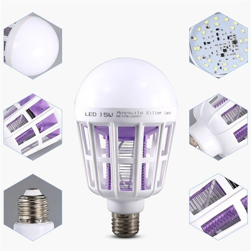 Mosquito Assassino Lâmpada Bug Zapper Lâmpada E27
