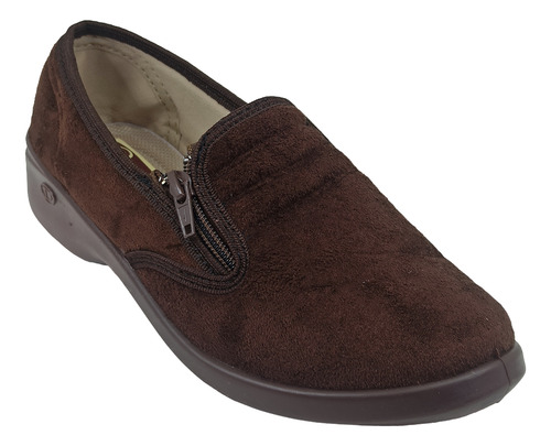 Zapatillas Señora Adulto Mayor Abrigo Confort Taco 3 Cm