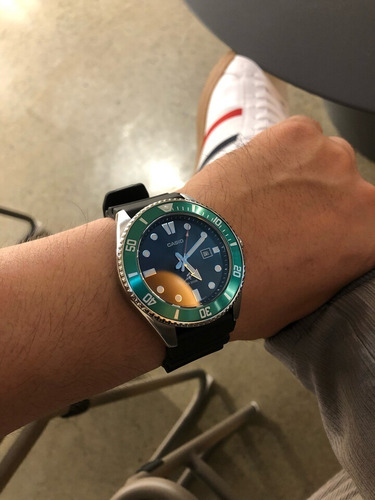 Reloj Hombre Casio Marlin Duro Mdv-106b-1a3 Buceo Fechador