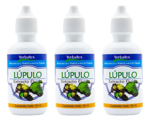 Pack 3 Extractos De Lúpulo En Gotas 30ml