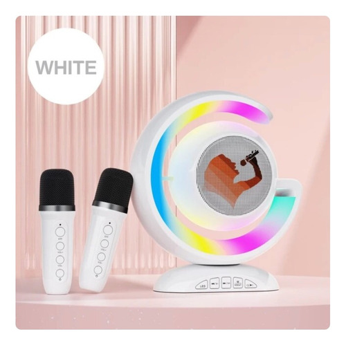 Parlante Bluetooth Karaoke Portatil Doble Microfono Usb