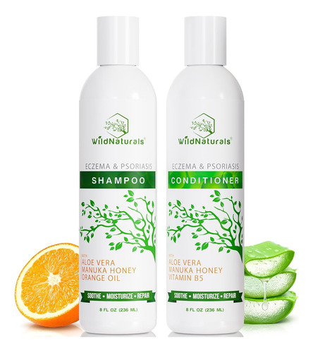 Conjunto De Shampoo E Condicionador Wild Naturals Eczema Pso