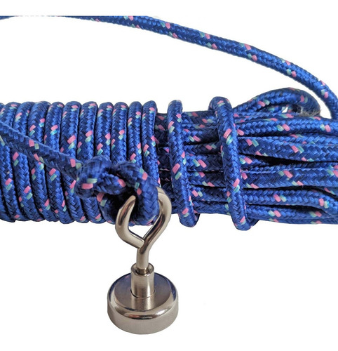 Imagem 1 de 8 de Imã De Neodímio Para Pesca Magnetica Até 6 Kg De Tração