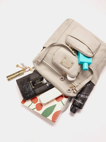 Cartera Shopping Bag Ursula Grande Juanita Jo Mujer Oficina Gris Lisa