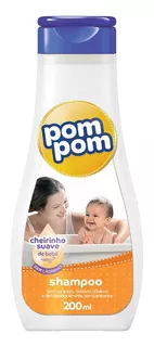 Shampoo Infantil Fragância Suave Sem Lágrimas 200ml Pom Pom