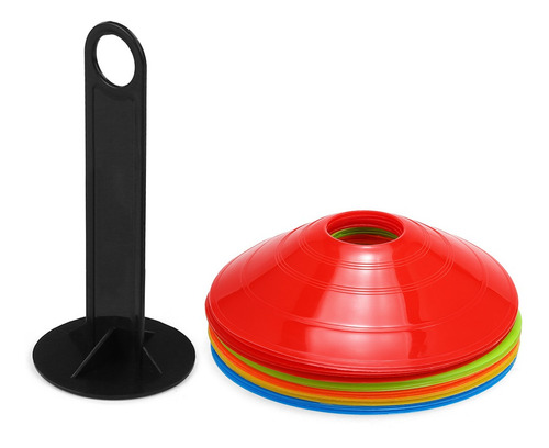 25pcs Agility Disc Cono Set Multi Sport Training Space Conos