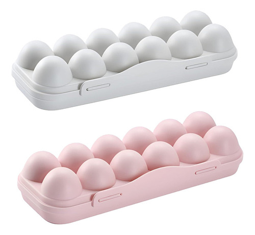 Organizador De Huevos De 12 Pulgadas Con Tapa Para Refrigera