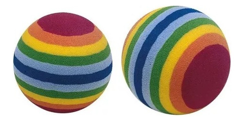 Juguete Para Gatos Ferplast Pelotas Rainbow X 2