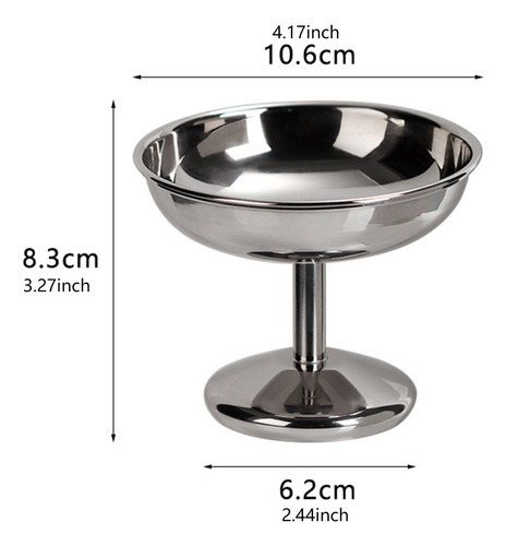 Recipiente Para Helado De Acero Inoxidable 304, Multiusos,