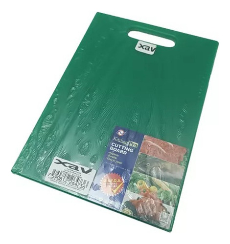 Tabla Nylon Acrilica Cortar Picar Verde 21x29cm X. 9764 Xavi