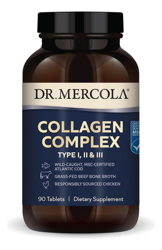 Complejo De Colágeno Tipo I, Ii Y Iii Dr. Mercola 90 Tableta