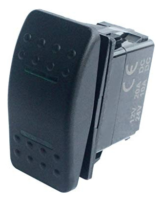 Interruptor Basculante Dpdt De 7 Pines Led Verde Para Narva