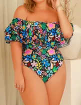Comprar Traje De Baño Mujer Modelo Volantes , Plus Size Xl