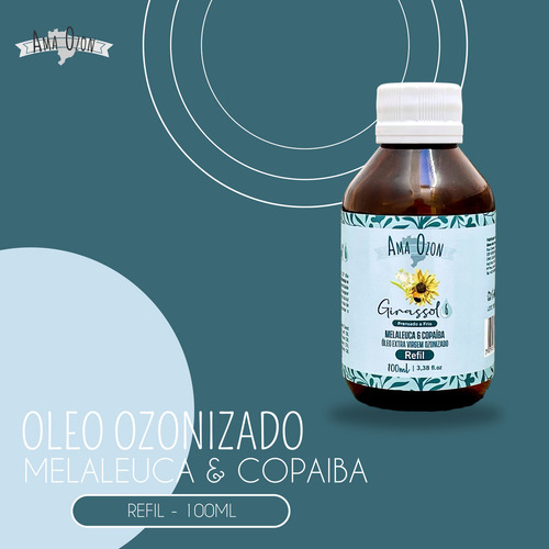 Óleo Ozonizado Melaleuca E Copaíba N6 Ama Ozon Refil 100ml Fragrância Suave