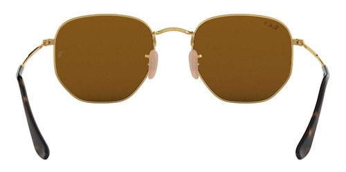 Lentes De Sol Hexagonal Brown Polarizados Ray-ban