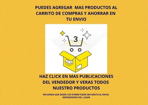 Imagen 2 de 2 de Bolsas Papel Kraft Manillas 16x21x8 / Colores / Pack 50