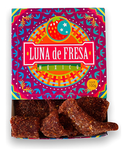 Laminitas De Fresa Enchilada 100g Luna De Fresa