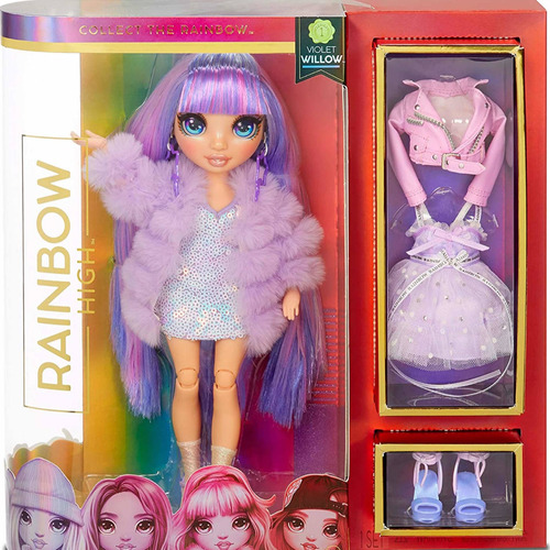 Rainbow High Violet Willow - Muñeca De Moda De Ropa Morada C