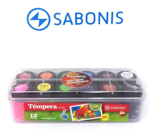 Temperas De 20ml. X 12 - Sabonis