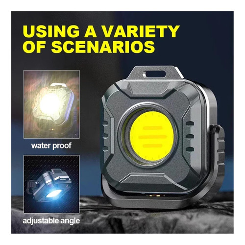 Luz De Trabajo Portátil Multifuncional, 500lm, 6 Modos De