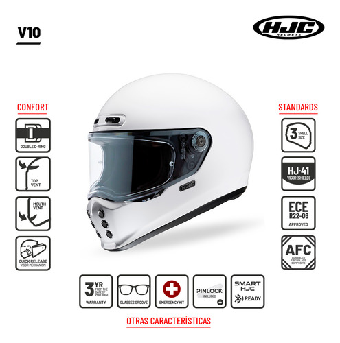 Casco Moto Hjc Integral V10 Pacman Mc3