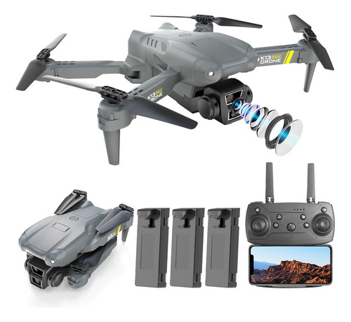 Fij Mini Drone Con Dual Camara K13max Rc Dron 3 Baterias,drones Profesionales, El Mejor Regalo