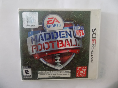 Nfl Madden Football 3ds Nintendo N3ds