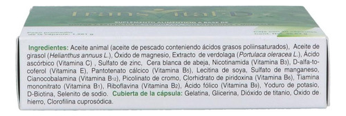 Transvital D Suplemento Alimenticio Caja Con 30 Capsulas