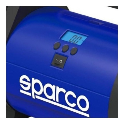 Imagen 3 de 3 de Compresor de aire mini a batería portátil Sparco SPT160 azul/negro