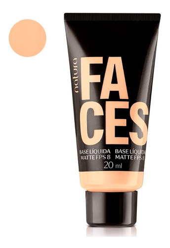 Base de maquillaje en base Natura Faces Base Liquida Matte Faces Base Liquida CheckMatte tono 12f