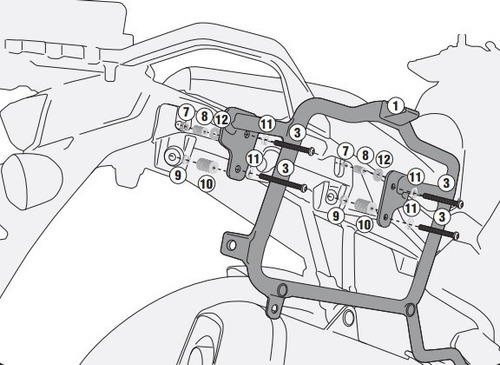 Soporte Maletas Givi Suzuki Vstrom 650 Pl3112  Bamp Group