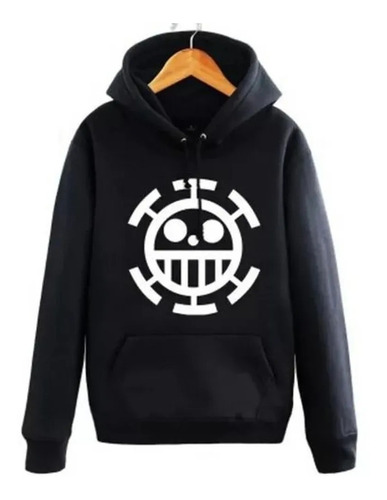 Blusa Moletom One Piece Trafalgar Law Série Canguru